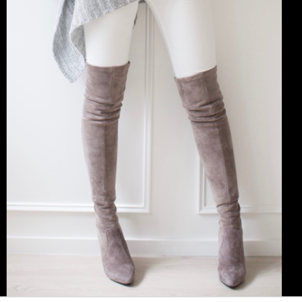 Goodnight Macaroon Carina OTK boots size 7